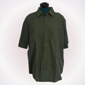 Orvis Green Short Sleeve Button-Up Shirt | Sz L